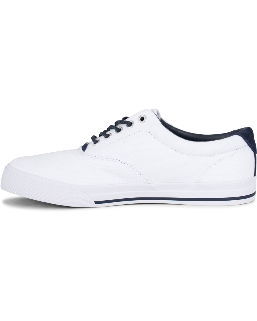 Homme | Polo Ralph Lauren Vaughn Canvas Sneaker Pure White | Polo Ralph Lauren | Vaughn Canvas Sneaker Pure White