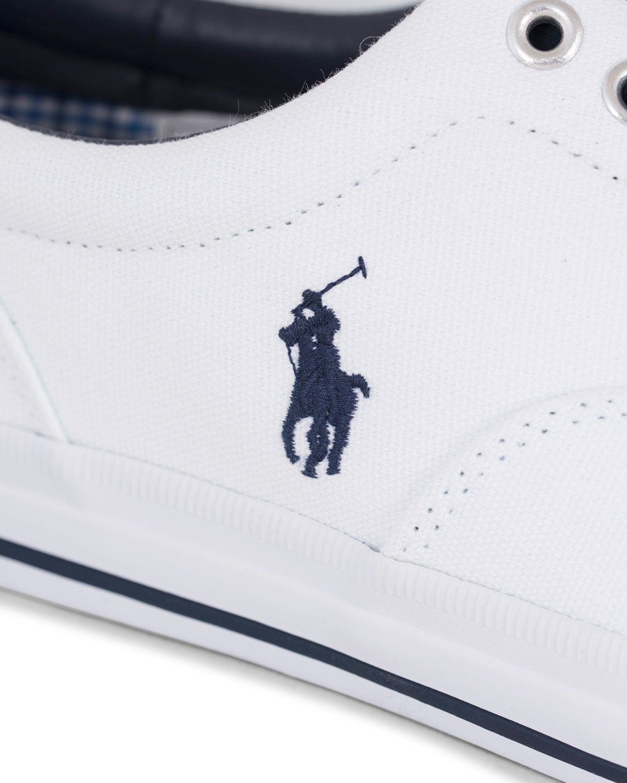 Homme | Polo Ralph Lauren Vaughn Canvas Sneaker Pure White | Polo Ralph Lauren | Vaughn Canvas Sneaker Pure White