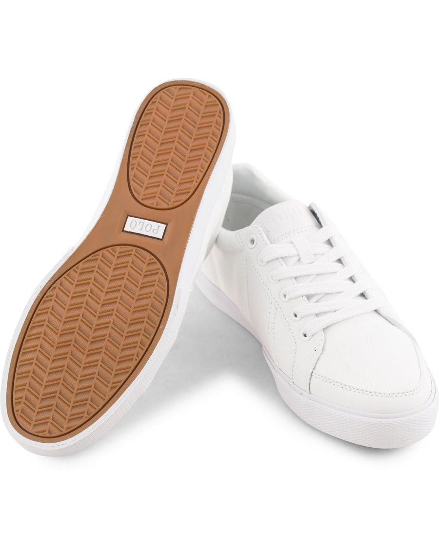 Homme | Polo Ralph Lauren Hugh Canvas Sneaker Pure White | Polo Ralph Lauren | Hugh Canvas Sneaker Pure White