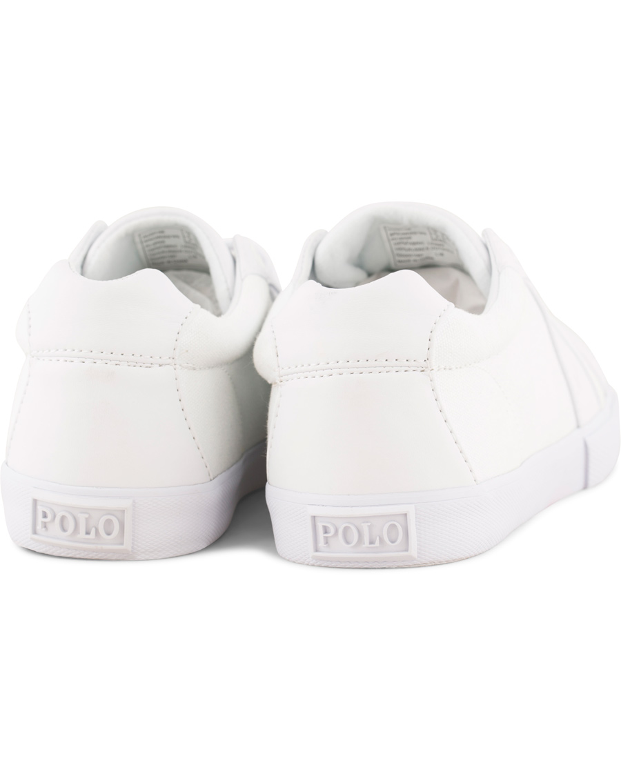Homme | Polo Ralph Lauren Hugh Canvas Sneaker Pure White | Polo Ralph Lauren | Hugh Canvas Sneaker Pure White