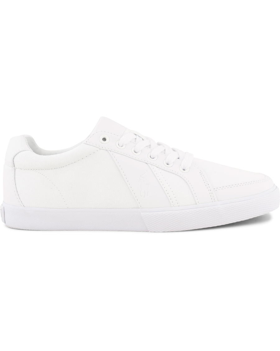 Homme | Polo Ralph Lauren Hugh Canvas Sneaker Pure White | Polo Ralph Lauren | Hugh Canvas Sneaker Pure White