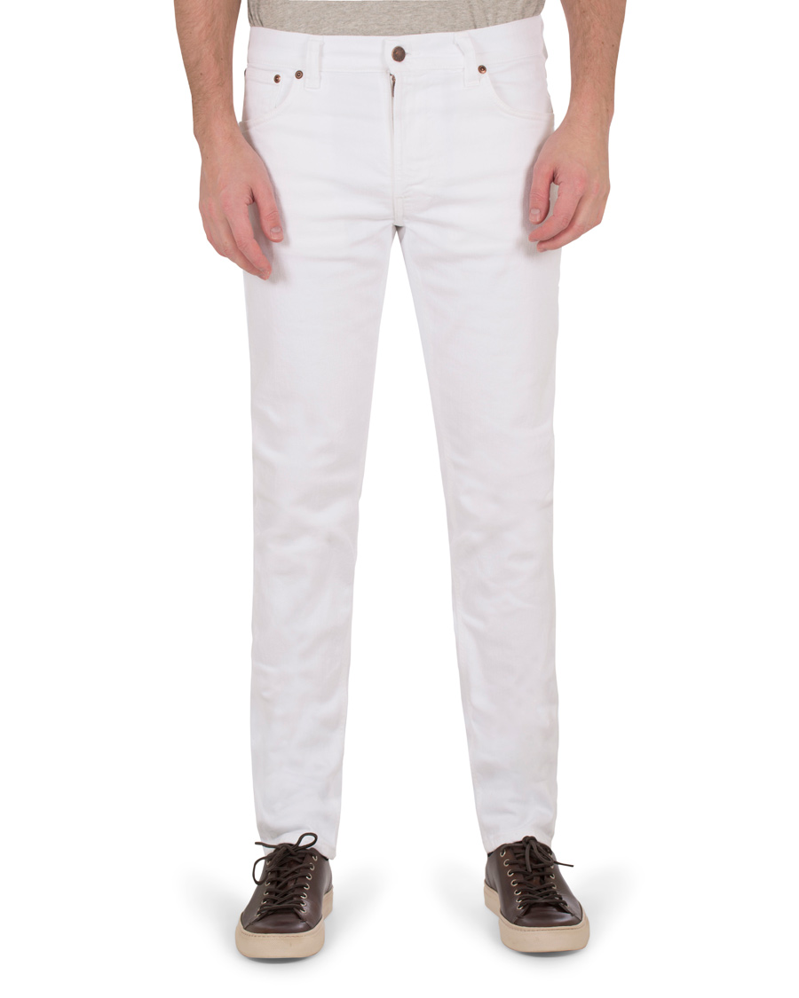 Homme | Jeans | Nudie Jeans | Lean Dean Organic Slim Fit Jeans Clean White