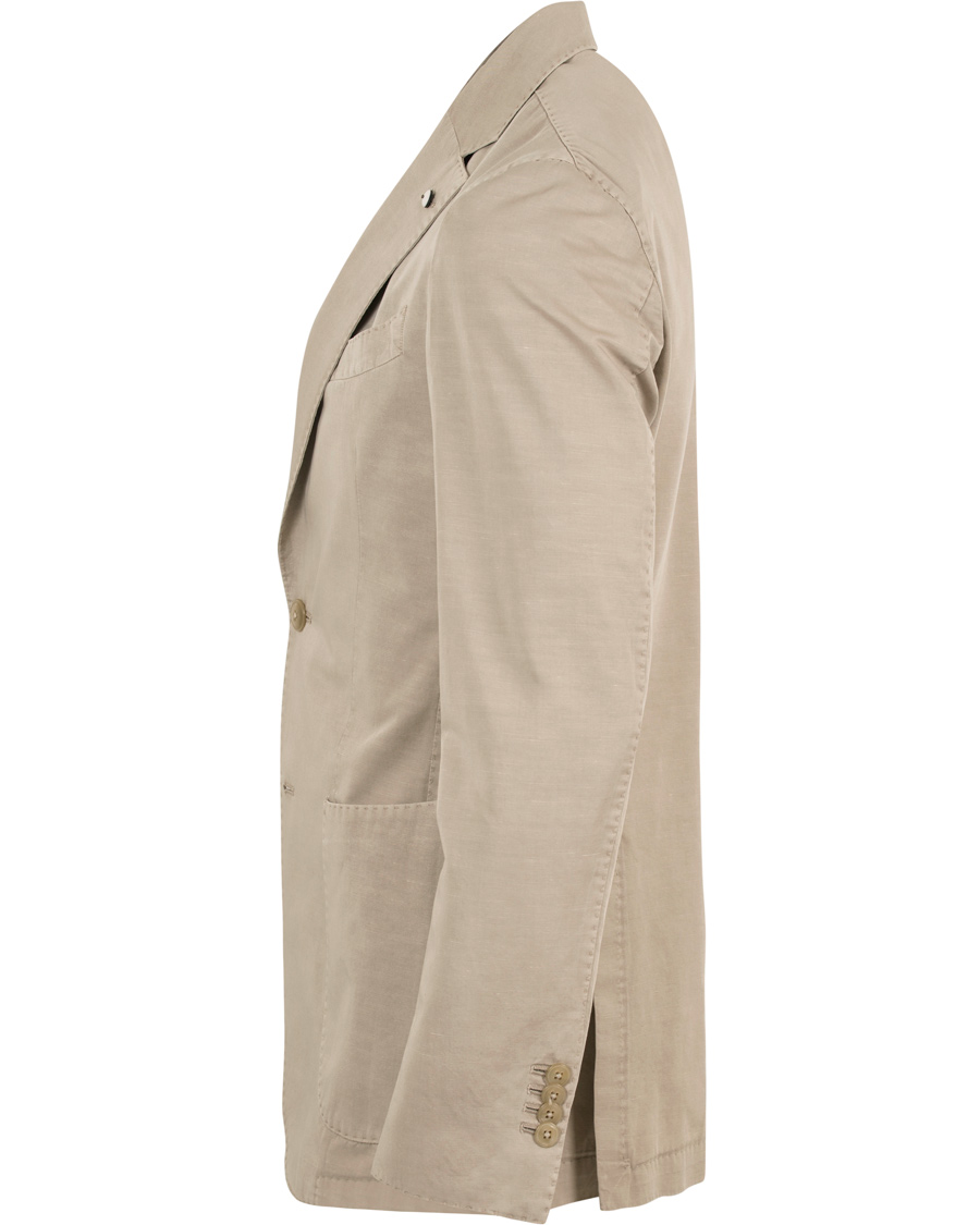 Heren | Blazers | L.B.M. 1911 | Jack Regular Cotton/Linen Blazer Light Khaki