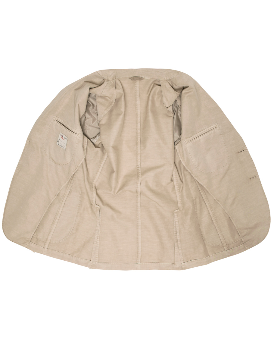Heren | Blazers | L.B.M. 1911 | Jack Regular Cotton/Linen Blazer Light Khaki