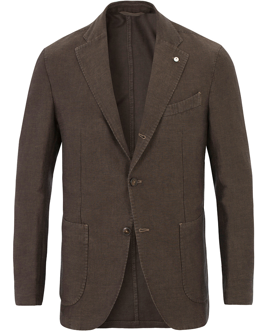 Homme | Blazers | L.B.M. 1911 | Jim Cotton/Linen Vintage Blazer Brown