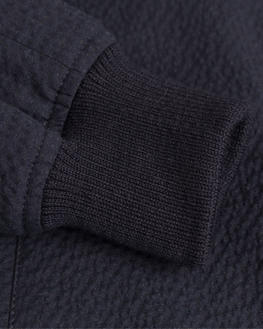 Homme | Manteaux Et Vestes | De Bonne Facture | Jockey Plain Seersucker Jacket Navy