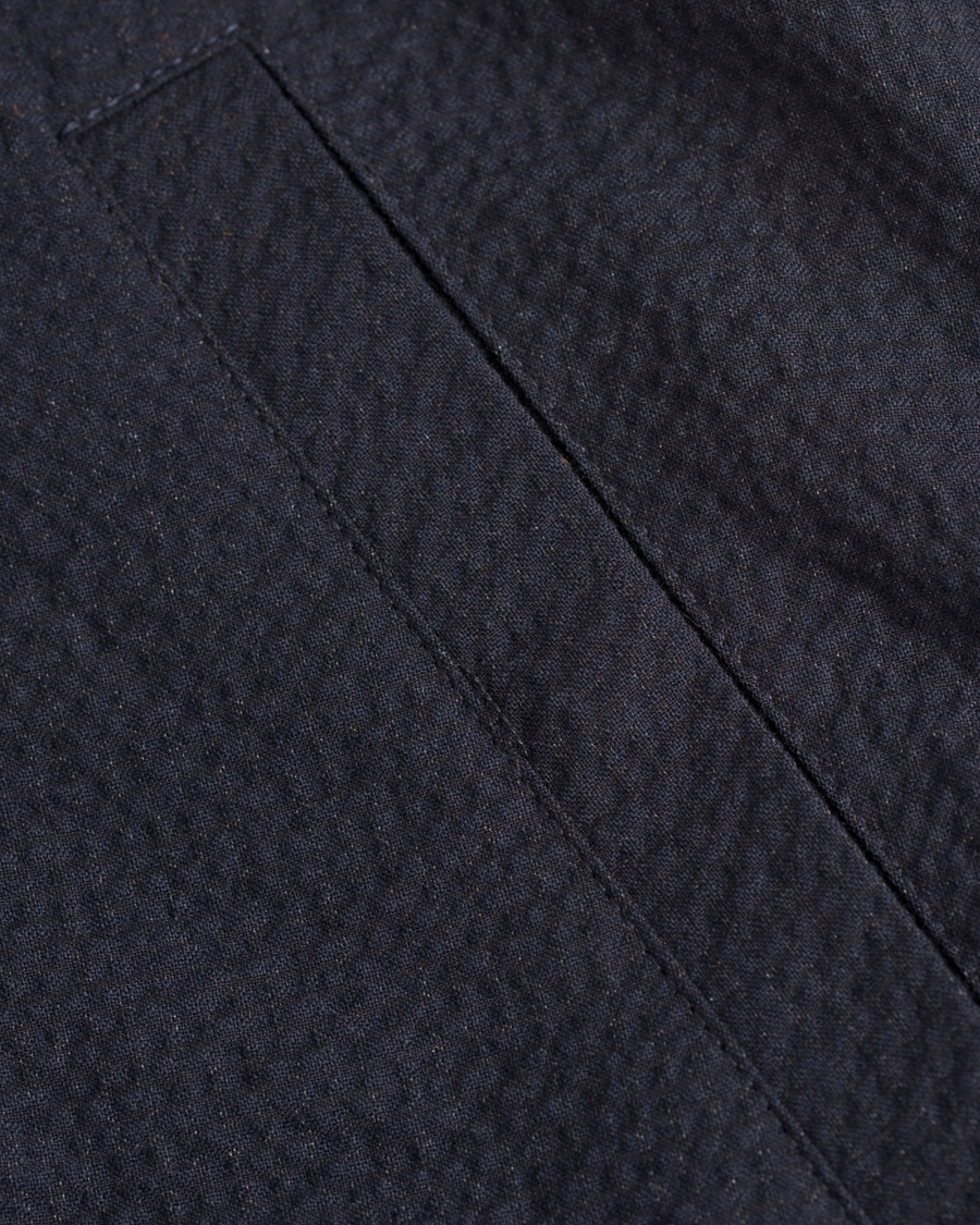 Homme | Manteaux Et Vestes | De Bonne Facture | Jockey Plain Seersucker Jacket Navy