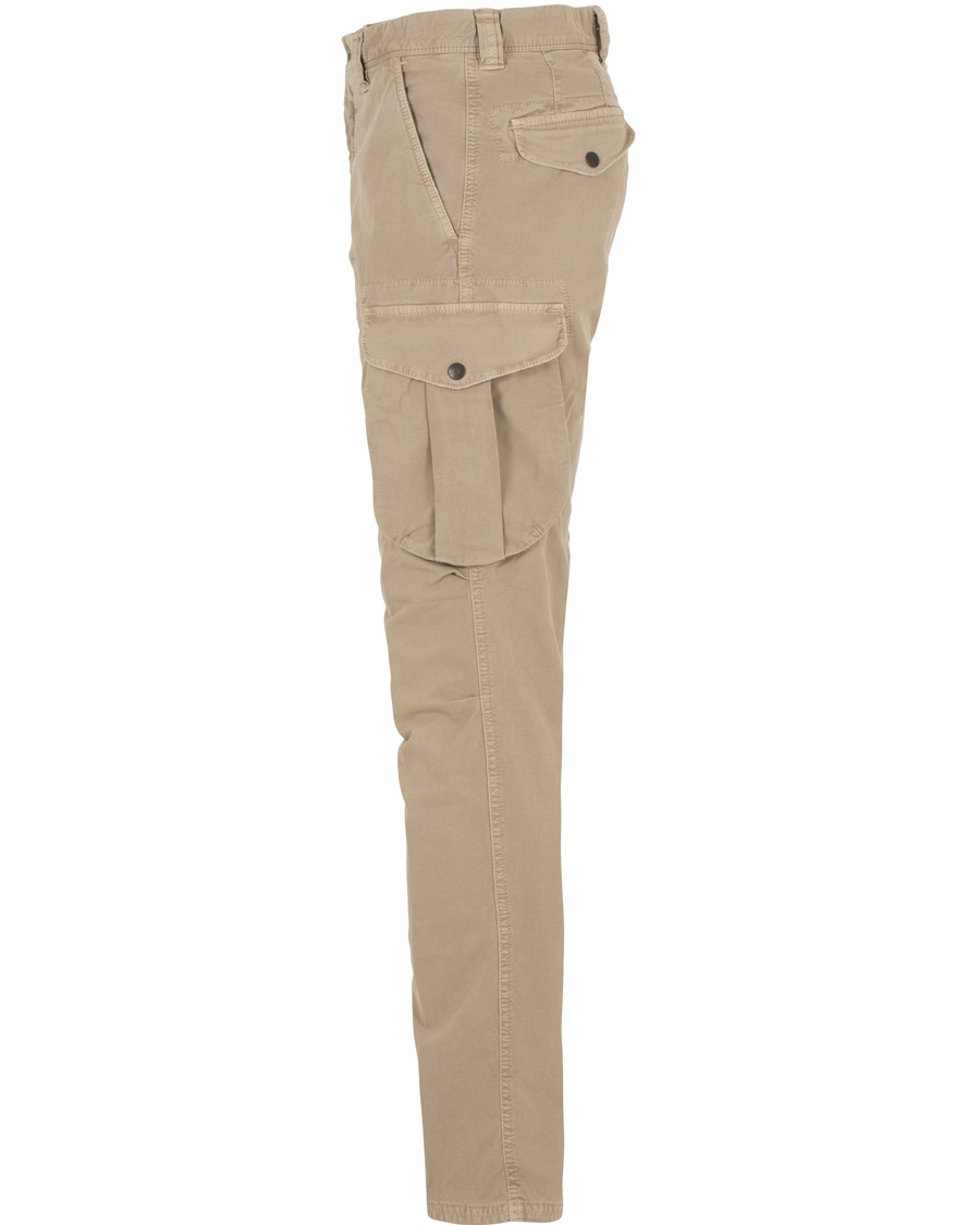 Homme | Pantalons | Incotex | Slim Fit Cargo Slacks Natural