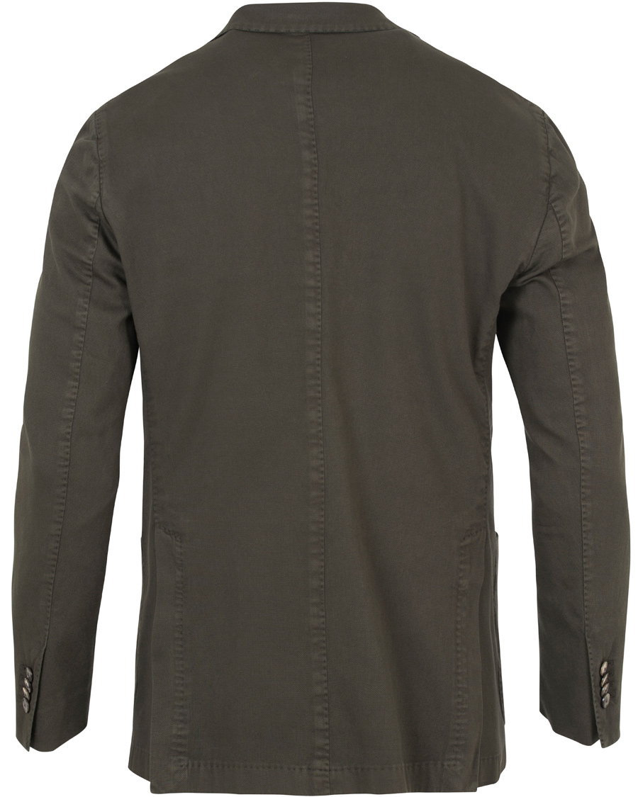 Homme | Blazers | Boglioli | K Jacket Stretch Cotton Blazer Dark Green