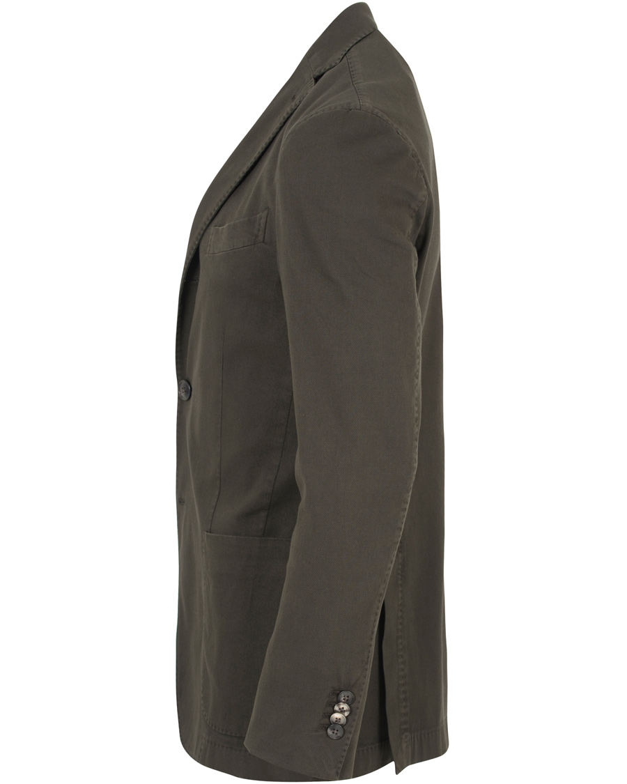 Homme | Blazers | Boglioli | K Jacket Stretch Cotton Blazer Dark Green