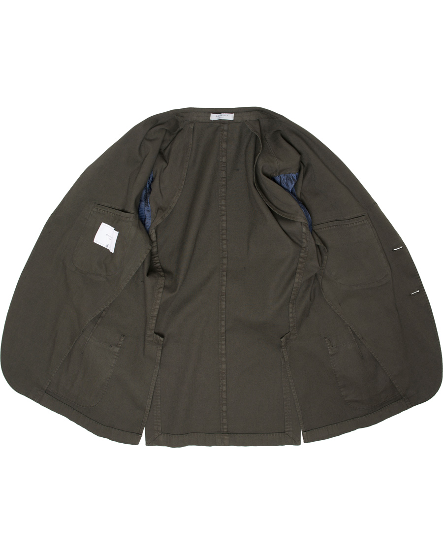 Homme | Blazers | Boglioli | K Jacket Stretch Cotton Blazer Dark Green