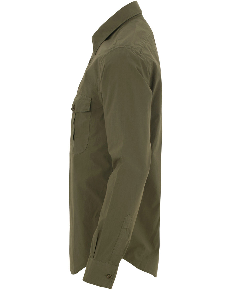 Homme | Chemises | Aspesi | Popover Pocket Shirt Army Green