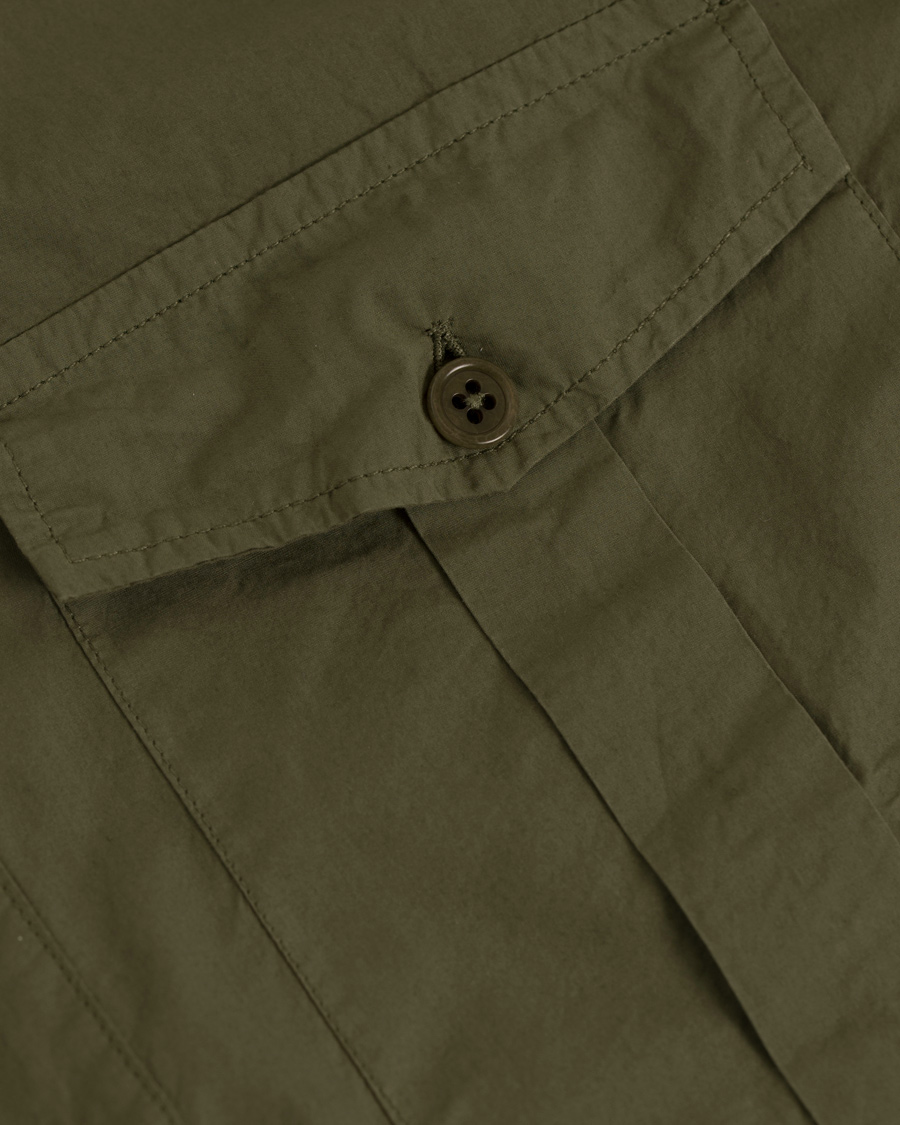 Homme | Chemises | Aspesi | Popover Pocket Shirt Army Green