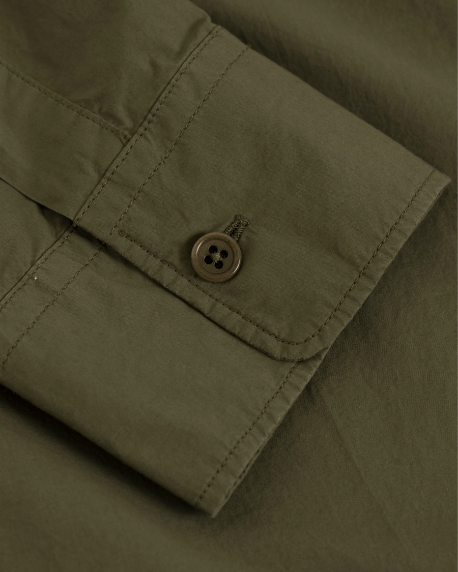Homme | Chemises | Aspesi | Popover Pocket Shirt Army Green