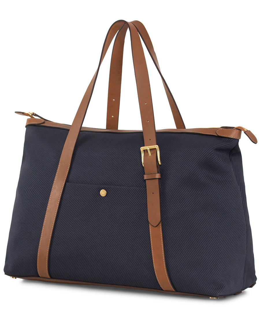 Homme | Mismo Holdall Canvas Weekendbag Deep Navy/Cuoio | Mismo | Holdall Canvas Weekendbag Deep Navy/Cuoio