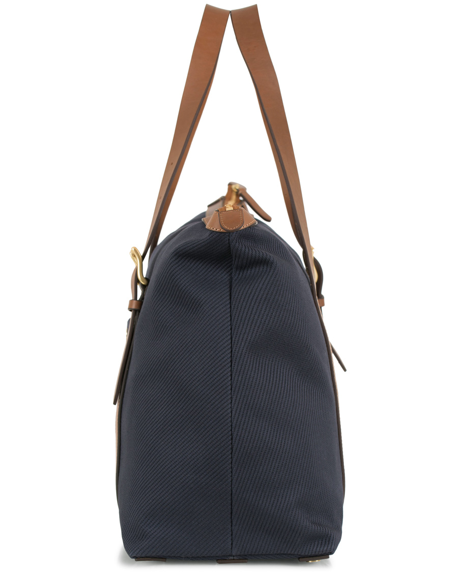 Homme | Mismo Holdall Canvas Weekendbag Deep Navy/Cuoio | Mismo | Holdall Canvas Weekendbag Deep Navy/Cuoio