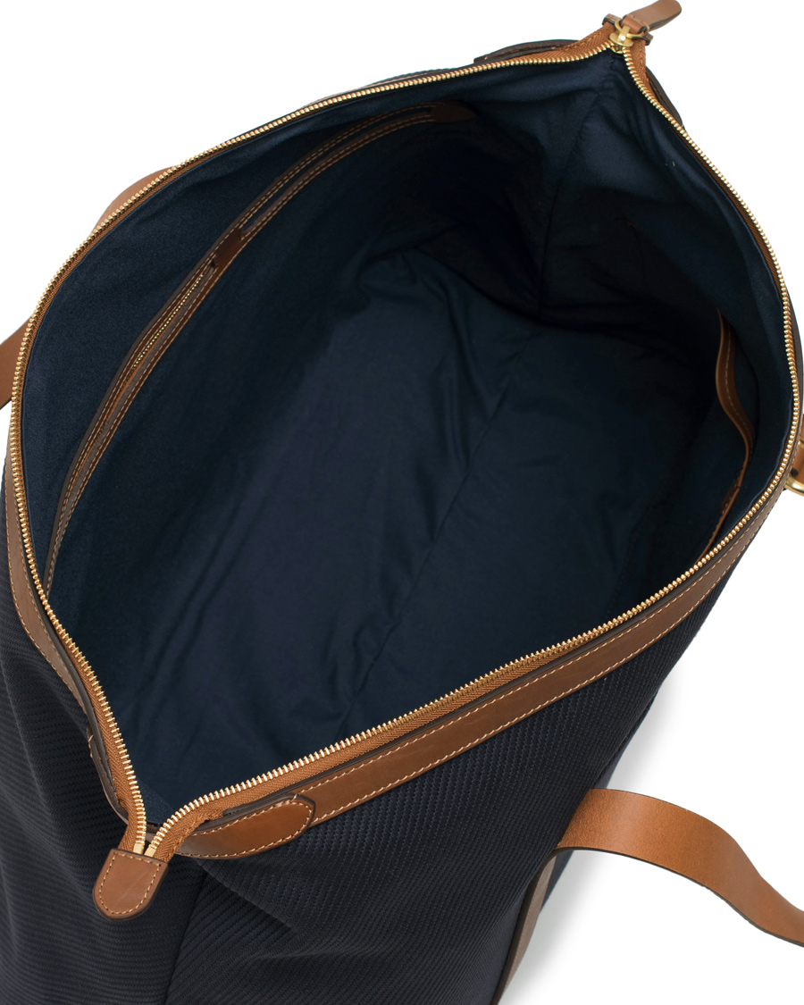 Homme | Mismo Holdall Canvas Weekendbag Deep Navy/Cuoio | Mismo | Holdall Canvas Weekendbag Deep Navy/Cuoio