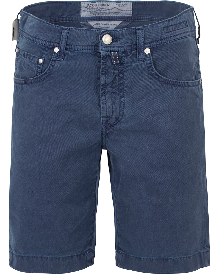 Homme | Shorts | Jacob Cohën | Jacob Cohen Linen/Cotton Shorts Blue