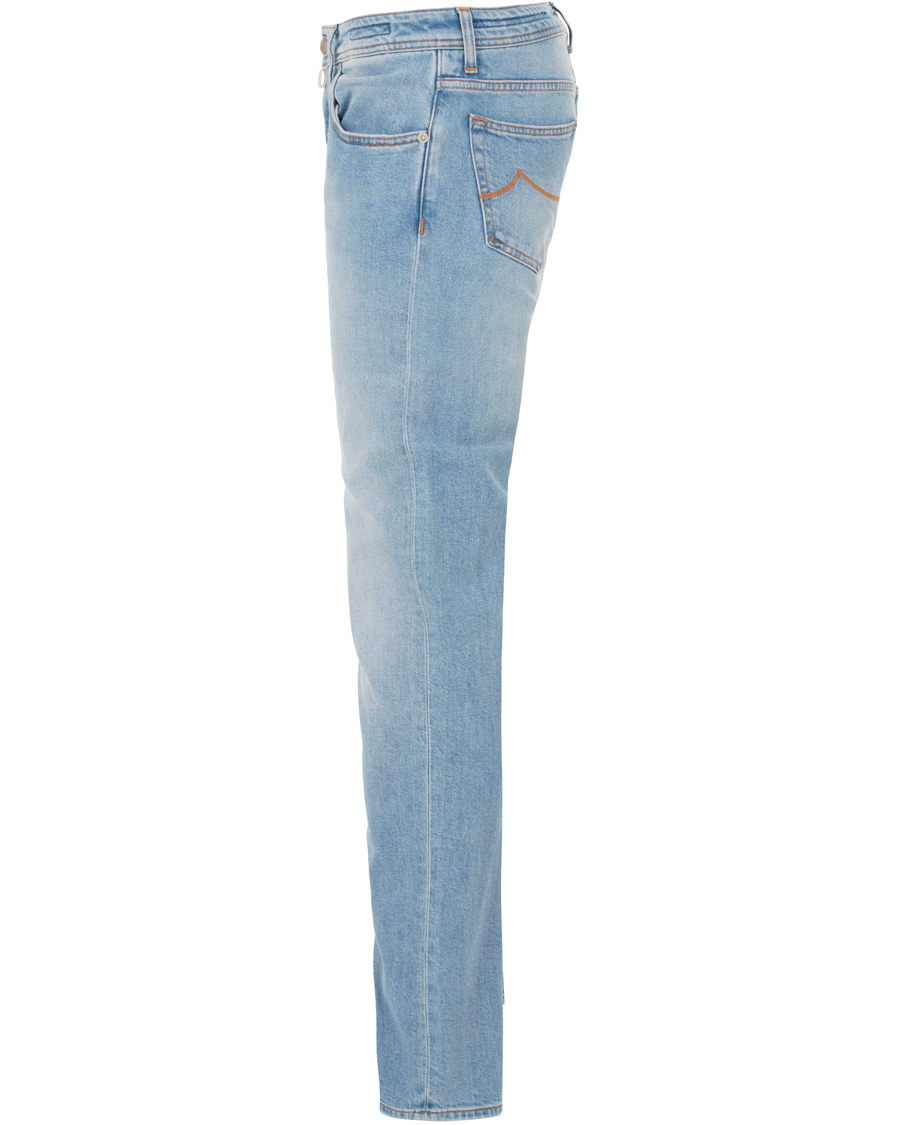 Homme | Jeans | Jacob Cohën | Jacob Cohen 622 Washed Slim Jeans Light Blue