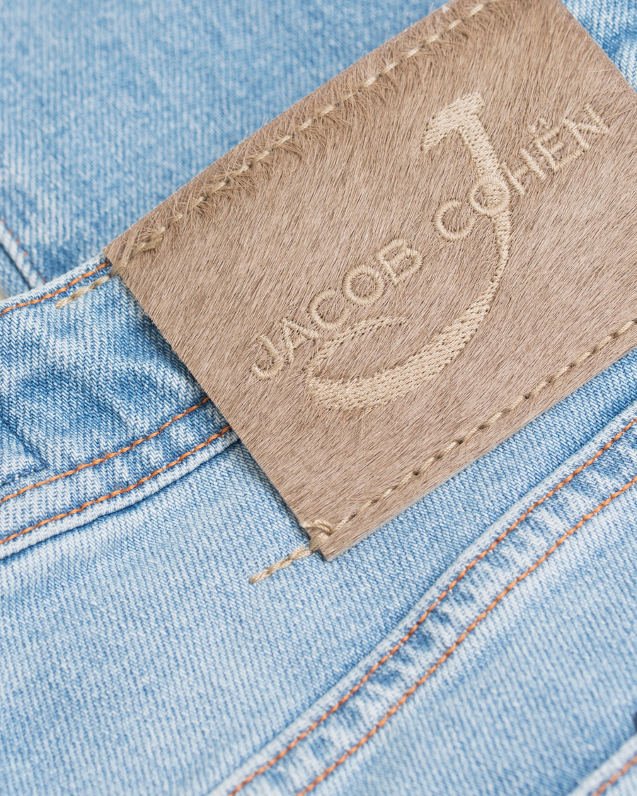 Homme | Jeans | Jacob Cohën | Jacob Cohen 622 Washed Slim Jeans Light Blue