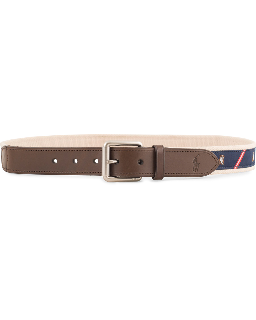 Heren | Polo Ralph Lauren Bulldog Print Belt Navy | Polo Ralph Lauren | Bulldog Print Belt Navy