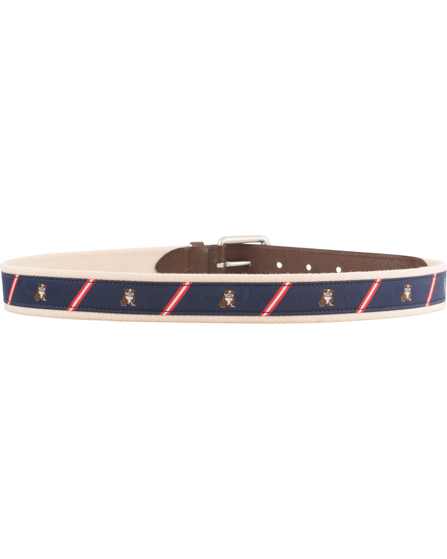 Heren | Polo Ralph Lauren Bulldog Print Belt Navy | Polo Ralph Lauren | Bulldog Print Belt Navy