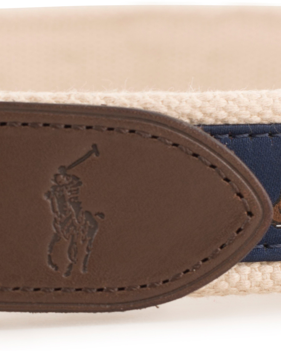 Heren | Polo Ralph Lauren Bulldog Print Belt Navy | Polo Ralph Lauren | Bulldog Print Belt Navy