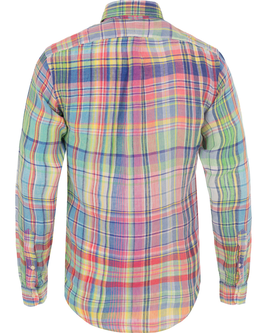 Heren | Overhemden | Polo Ralph Lauren | Slim Fit Linen Check Shirt Chroma Blue