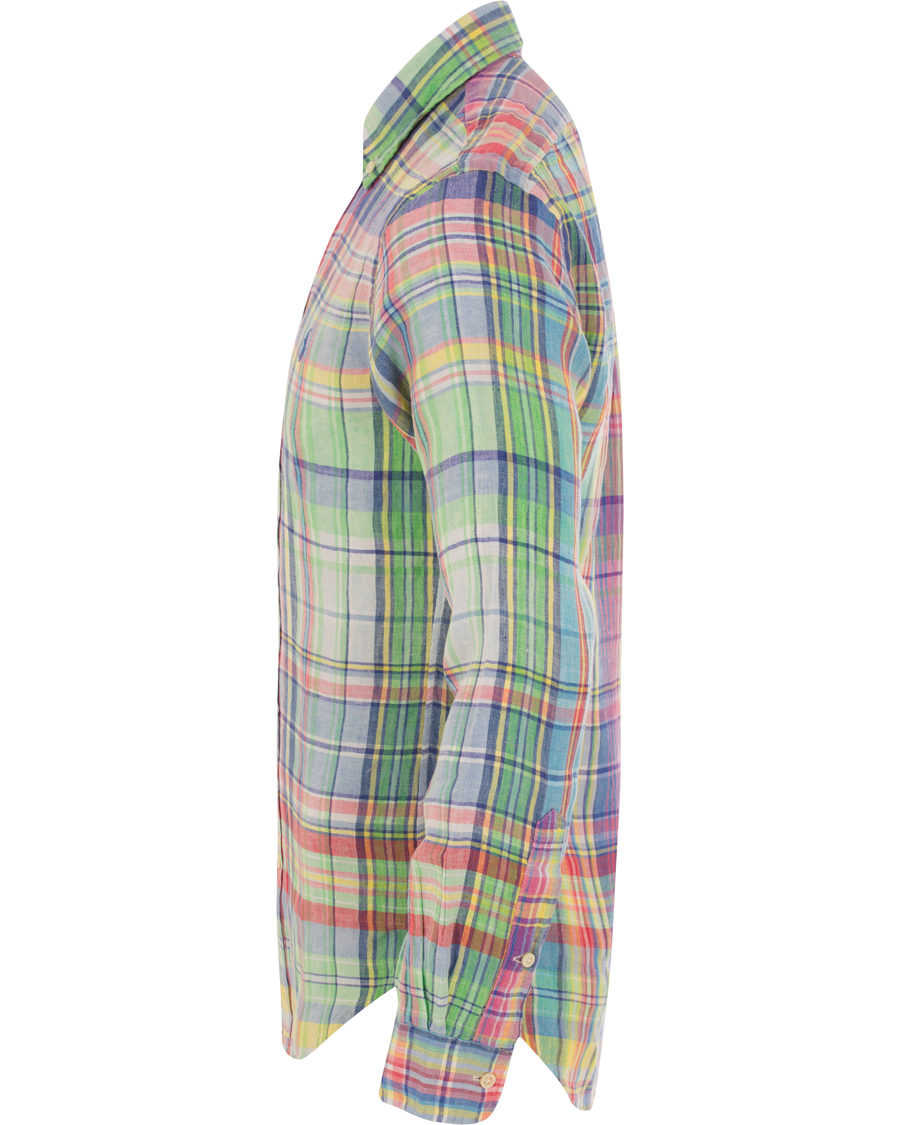 Heren | Overhemden | Polo Ralph Lauren | Slim Fit Linen Check Shirt Chroma Blue