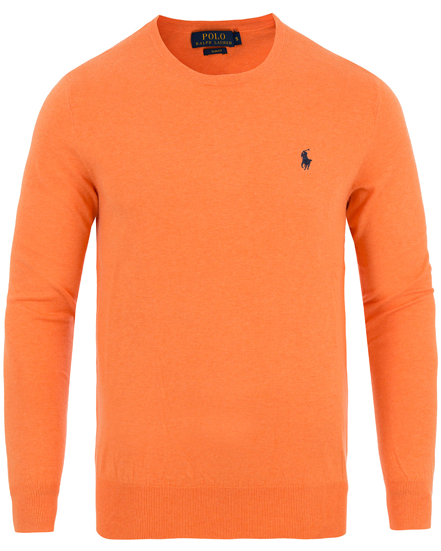 Heren | Truien | Polo Ralph Lauren | Slim Fit Cotton Crew Neck Pullover Beach Orange Heather