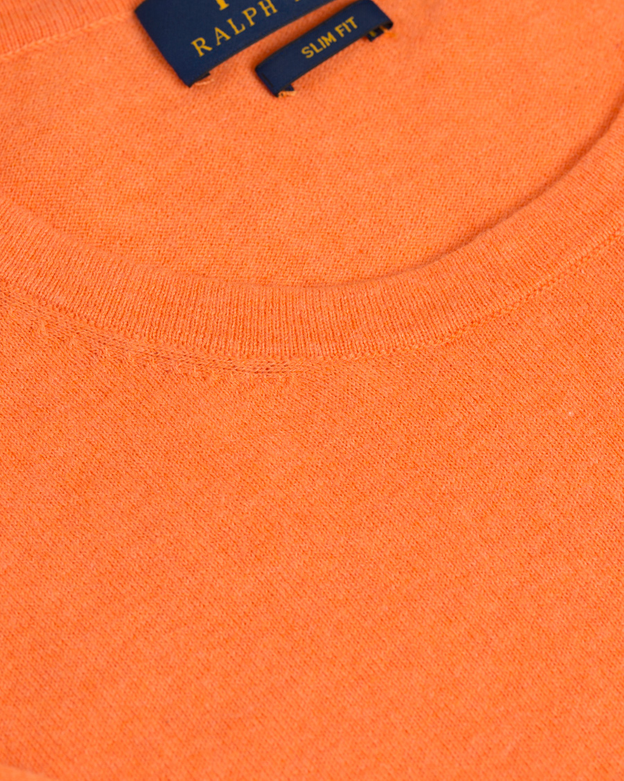 Heren | Truien | Polo Ralph Lauren | Slim Fit Cotton Crew Neck Pullover Beach Orange Heather