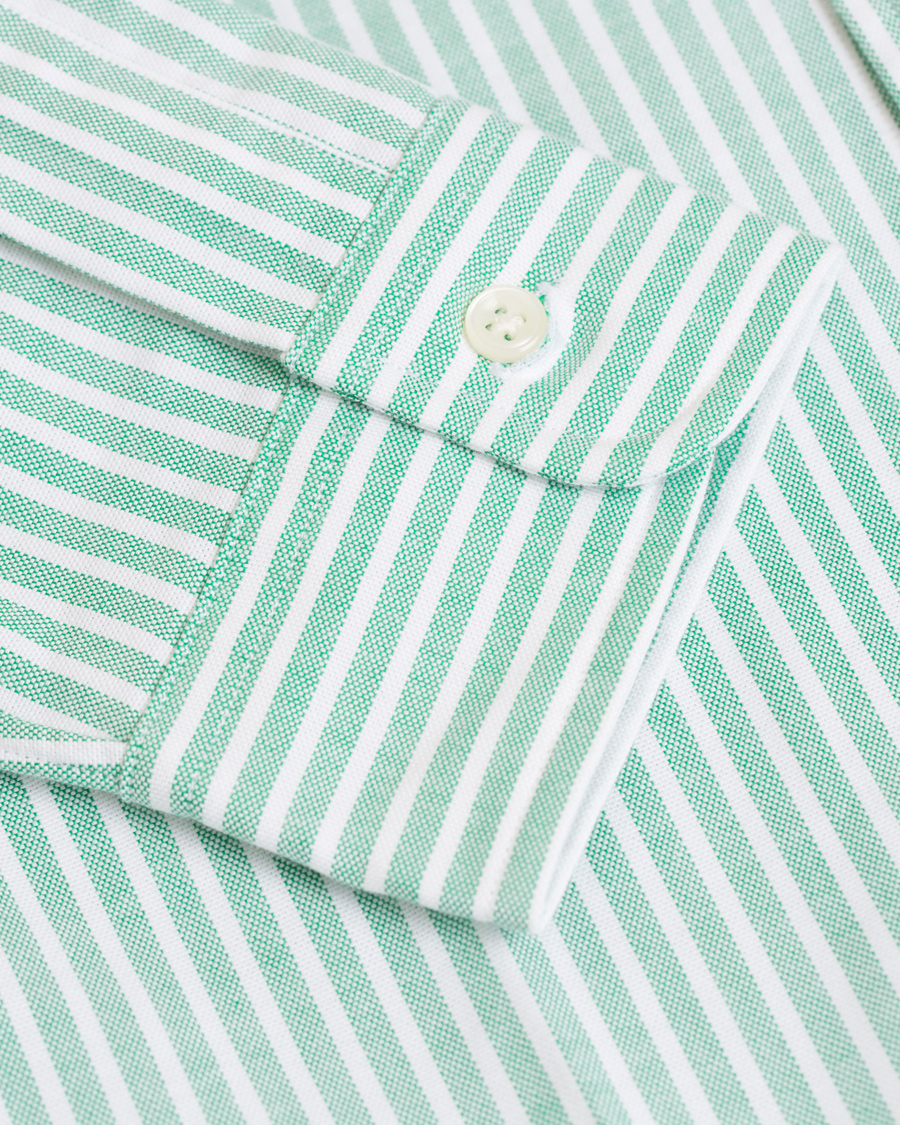 Homme | Chemises | Polo Ralph Lauren | Slim Fit Oxford Stretch Stripe Shirt Green/White