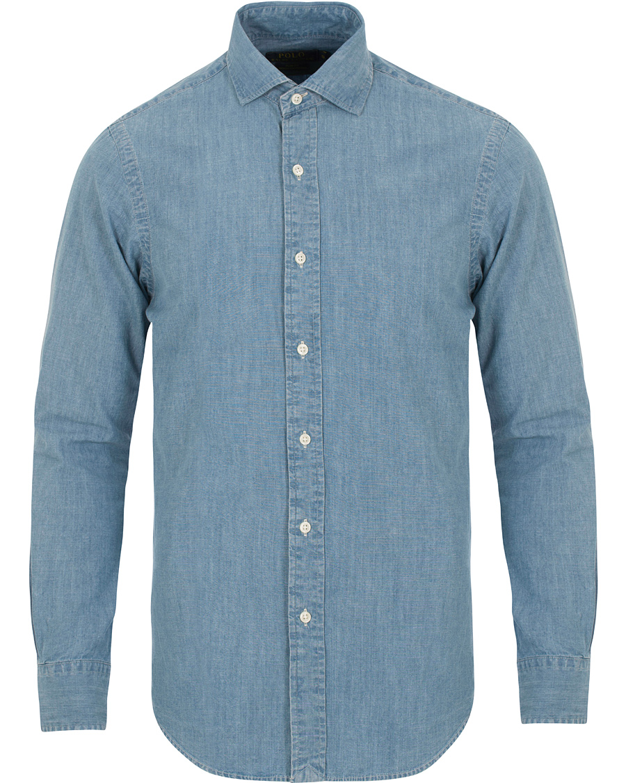 Homme | Chemises | Polo Ralph Lauren | Slim Fit Chambray Shirt Indigo