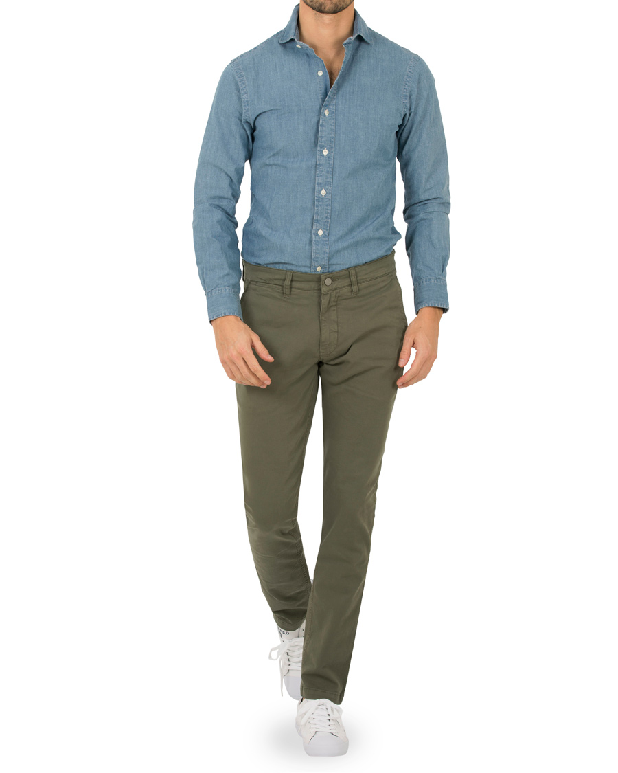 Homme | Chemises | Polo Ralph Lauren | Slim Fit Chambray Shirt Indigo