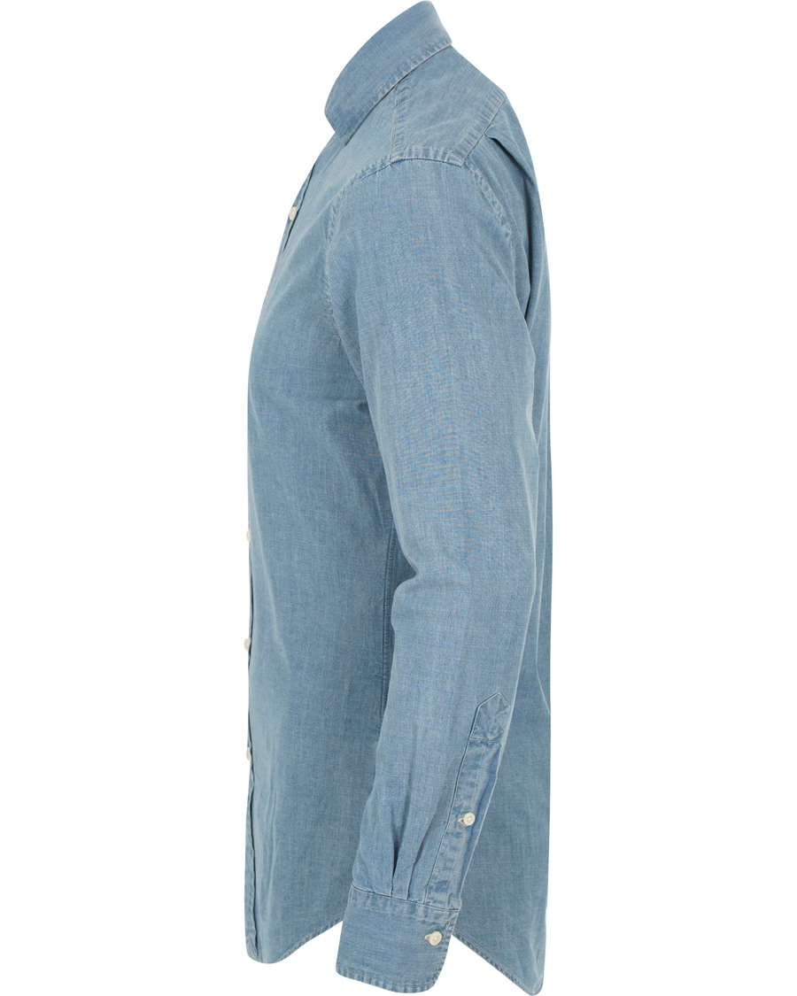 Homme | Chemises | Polo Ralph Lauren | Slim Fit Chambray Shirt Indigo