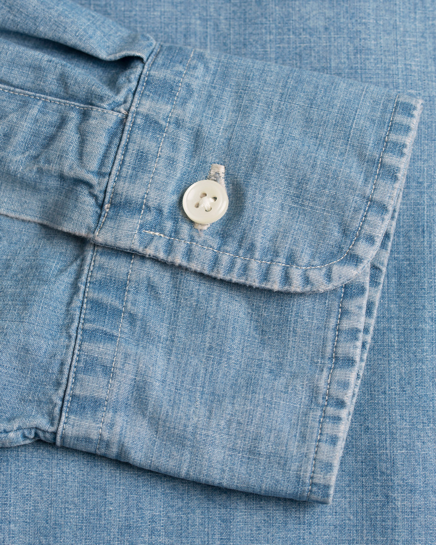Homme | Chemises | Polo Ralph Lauren | Slim Fit Chambray Shirt Indigo