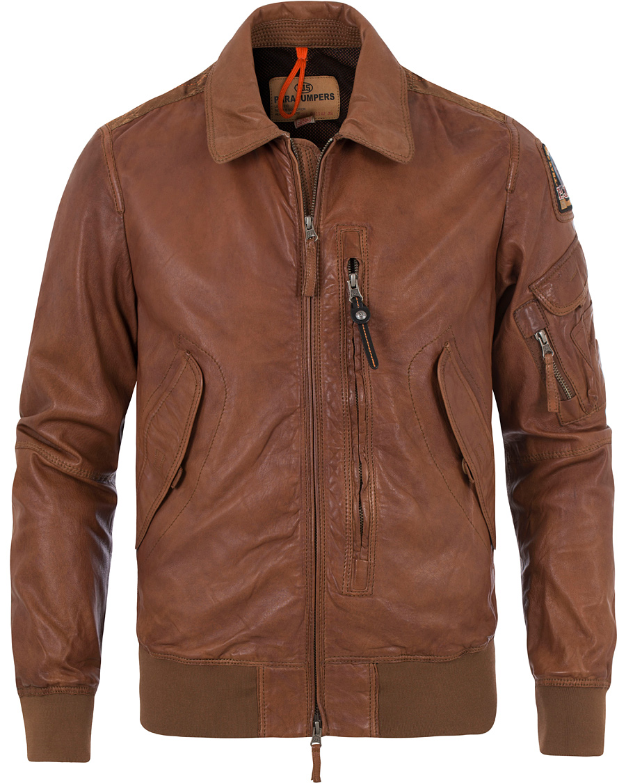 Heren | Jassen | Parajumpers | Brigadier Leather Jacket Cognac
