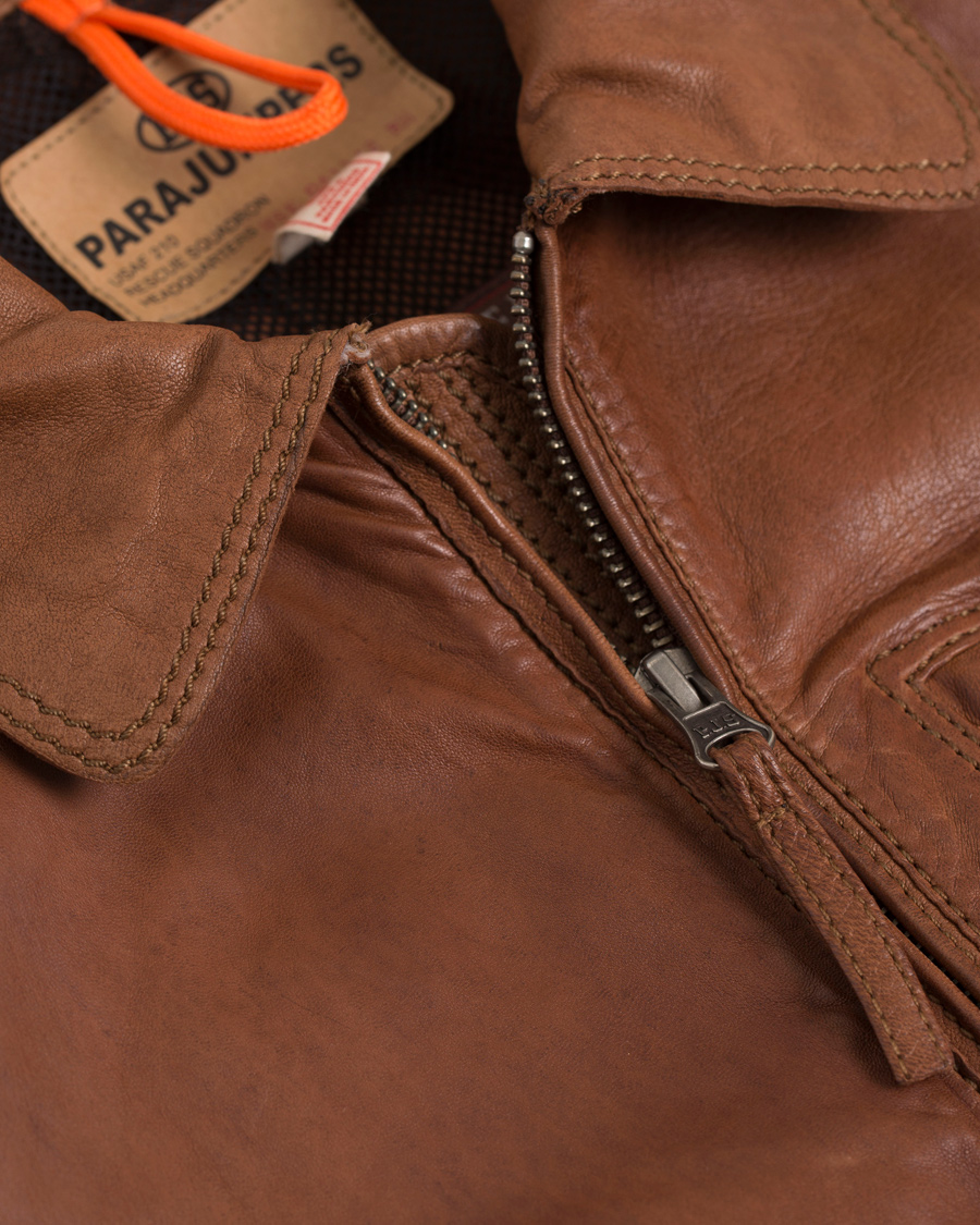 Heren | Jassen | Parajumpers | Brigadier Leather Jacket Cognac