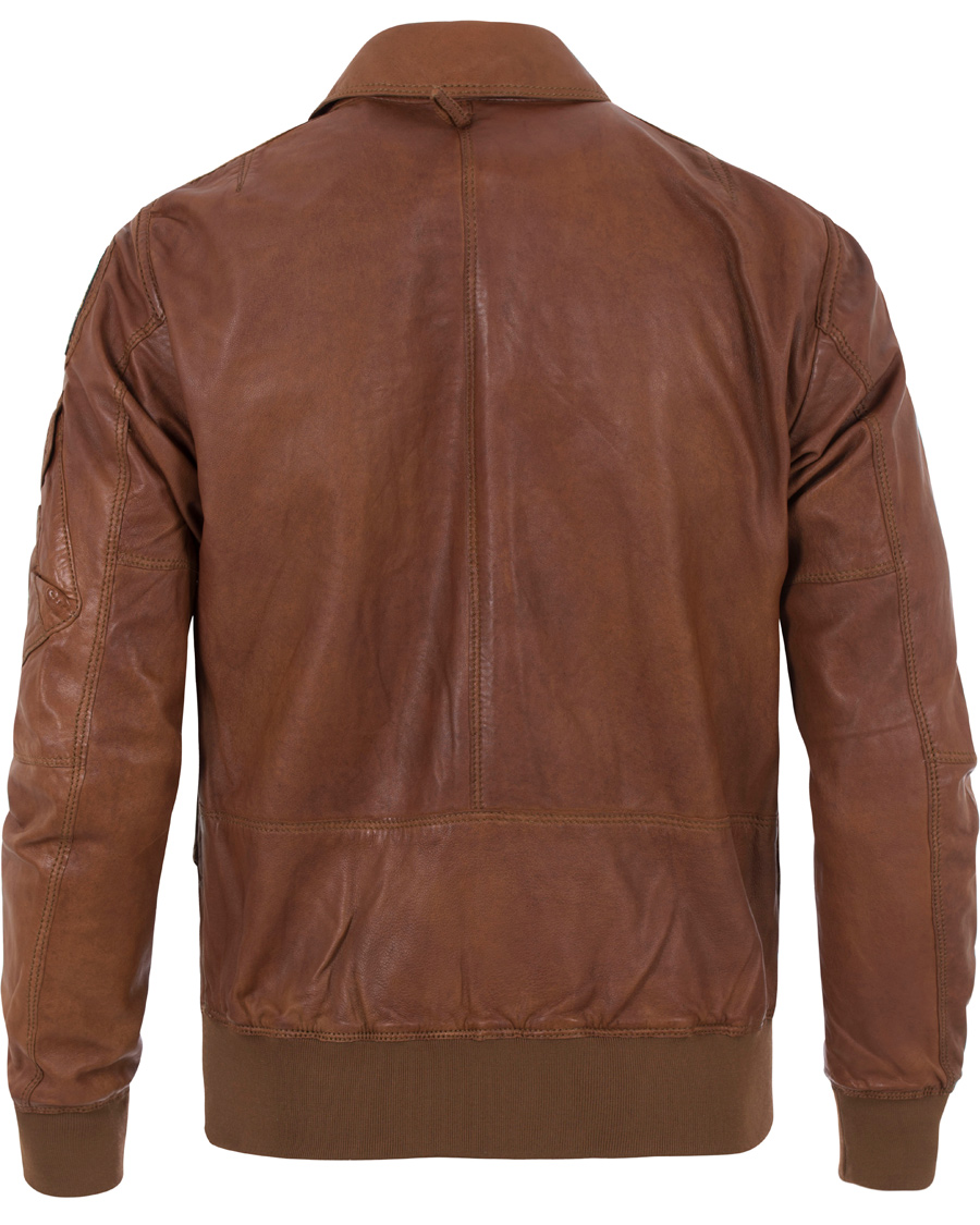 Heren | Jassen | Parajumpers | Brigadier Leather Jacket Cognac