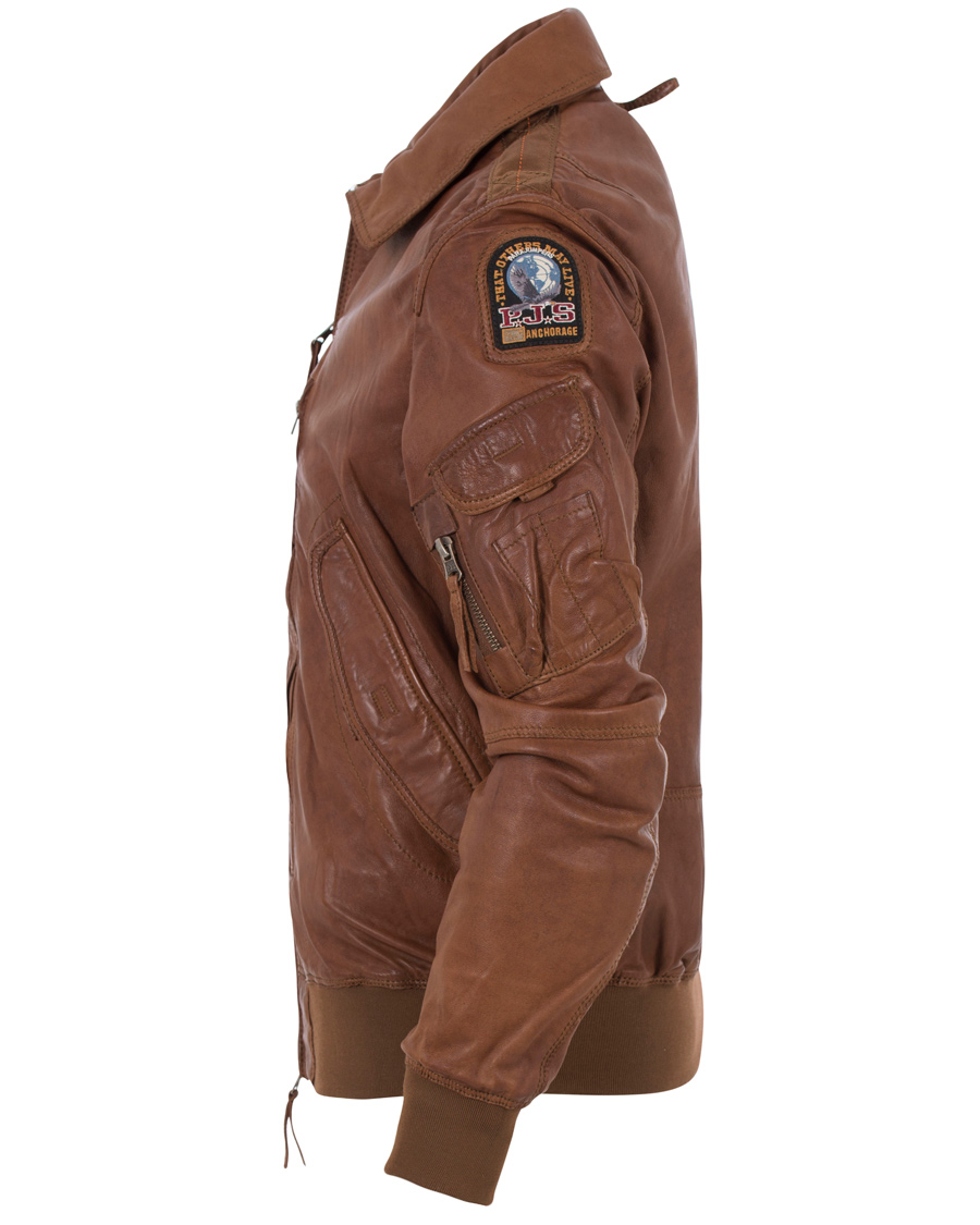 Heren | Jassen | Parajumpers | Brigadier Leather Jacket Cognac