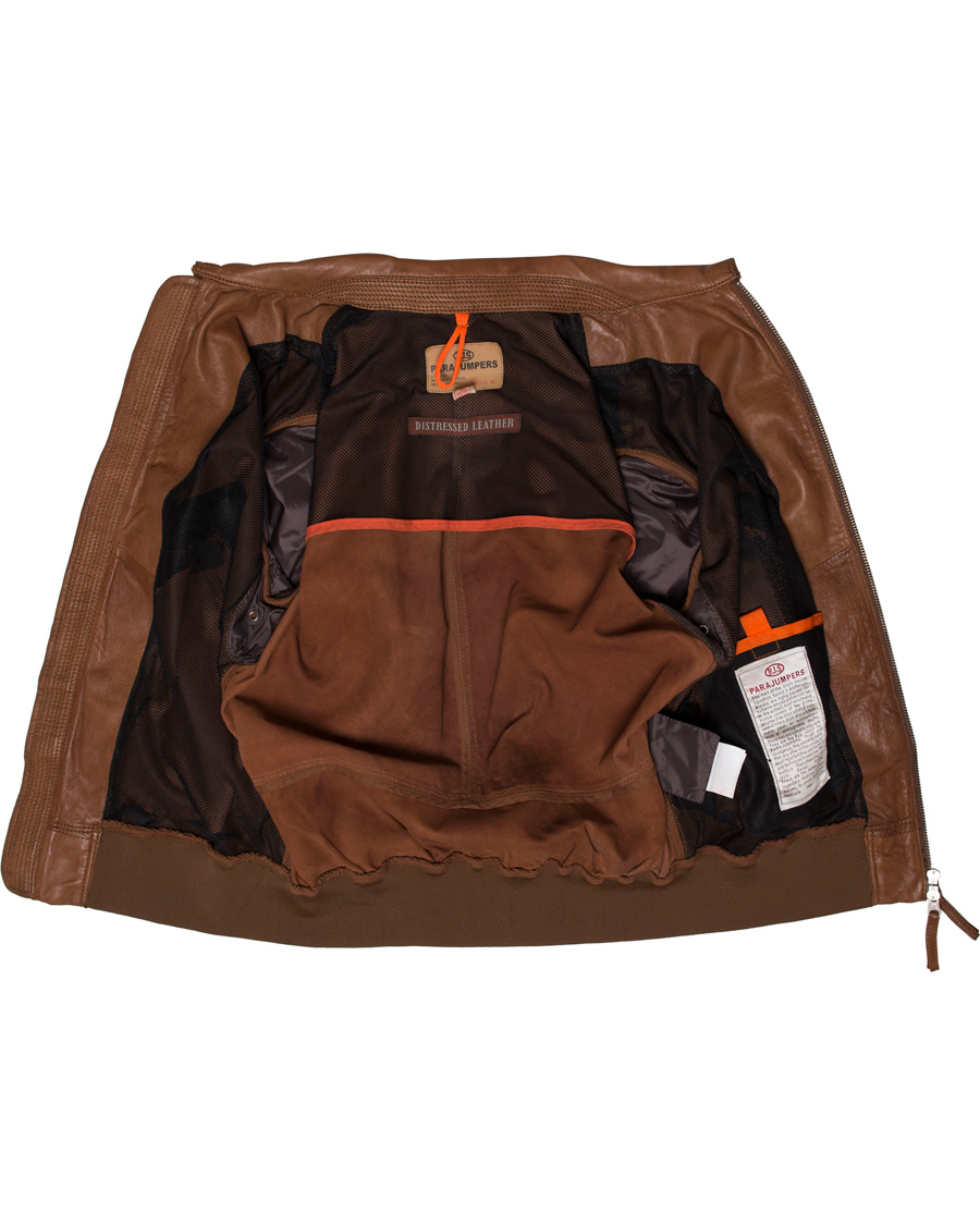 Heren | Jassen | Parajumpers | Brigadier Leather Jacket Cognac