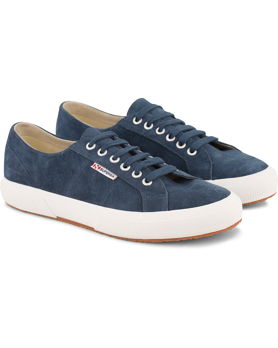 Homme | Superga Suede Sneaker Blue Night Shadow | Superga | Suede Sneaker Blue Night Shadow