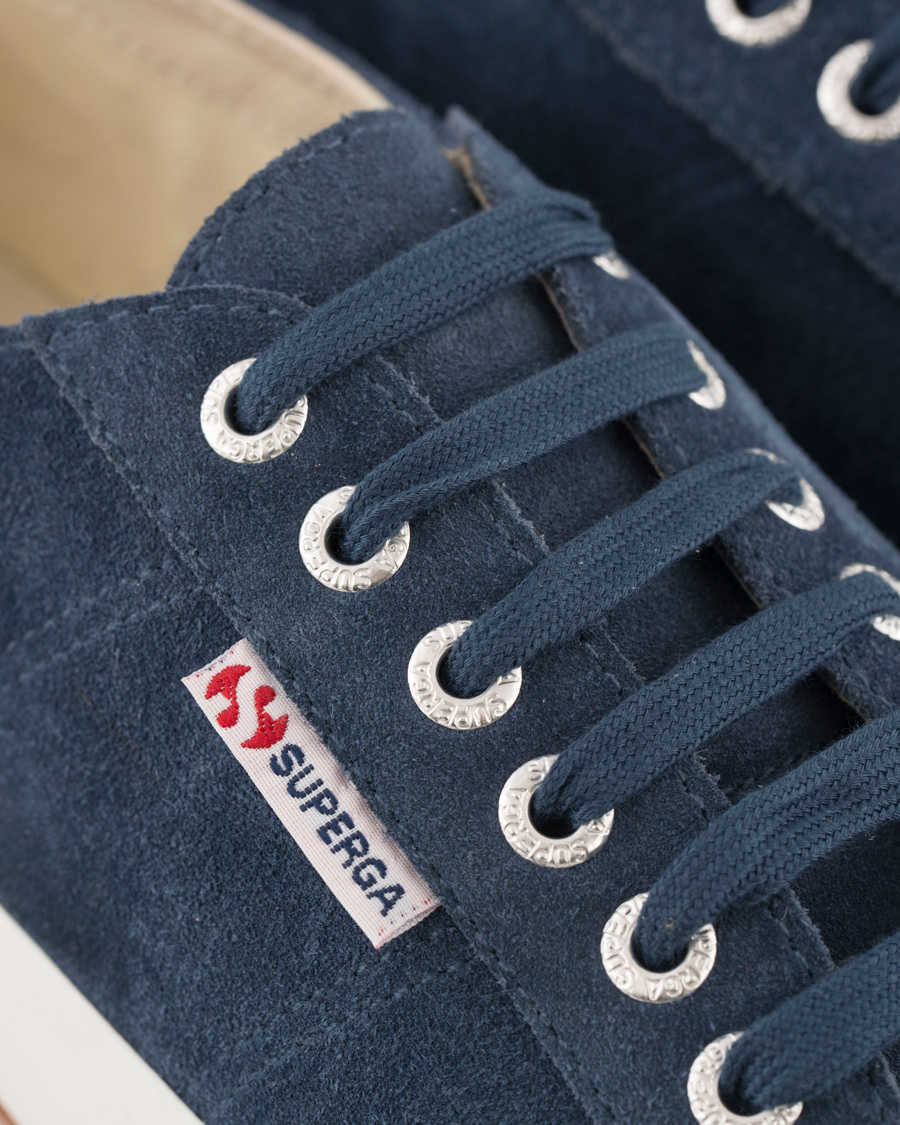Homme | Superga Suede Sneaker Blue Night Shadow | Superga | Suede Sneaker Blue Night Shadow