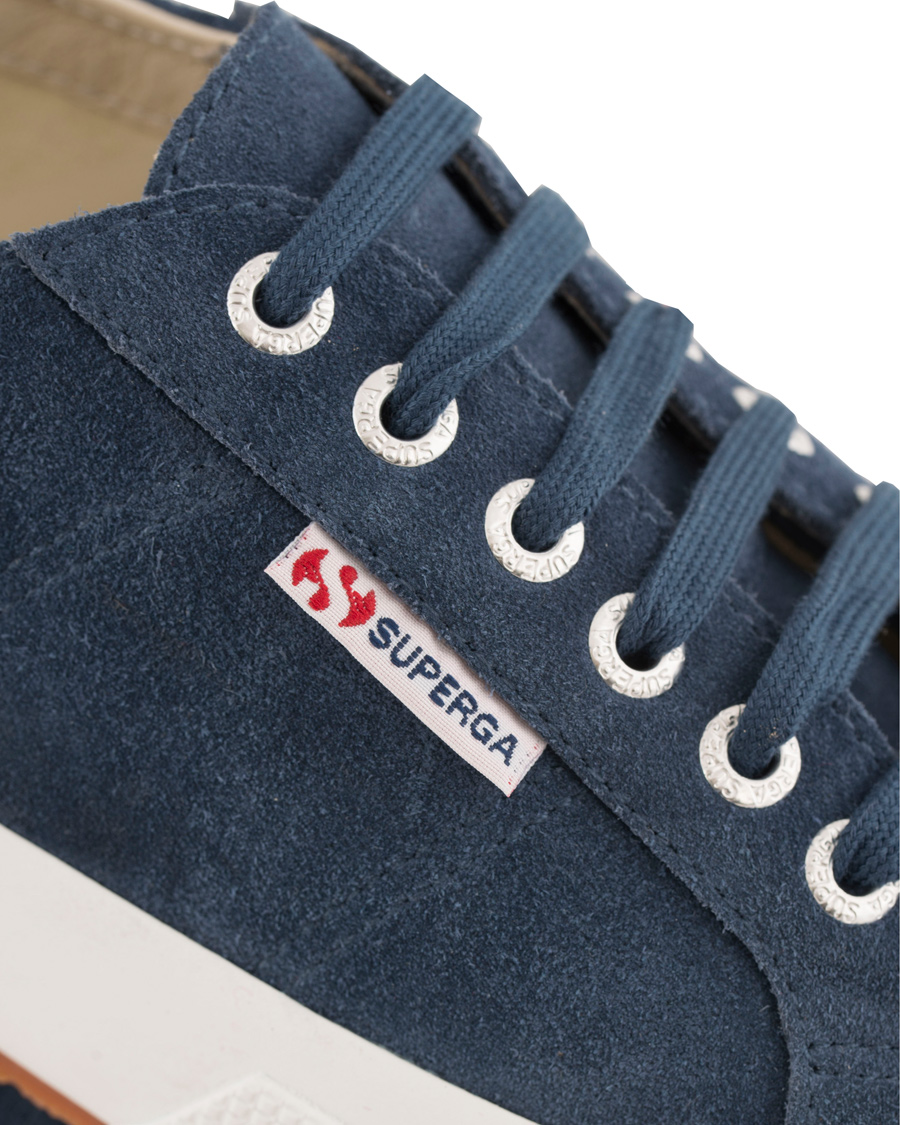 Homme | Superga Suede Sneaker Blue Night Shadow | Superga | Suede Sneaker Blue Night Shadow