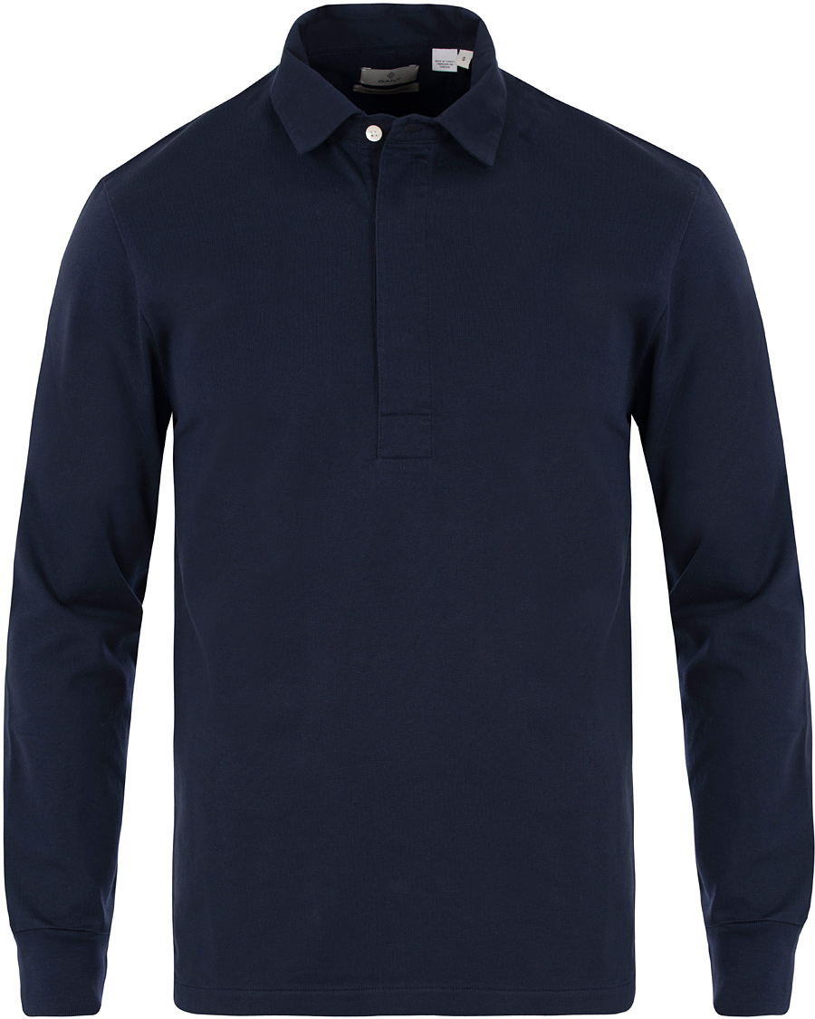 Heren | Truien | GANT Diamond G | Mercerized Rugby Top Marine
