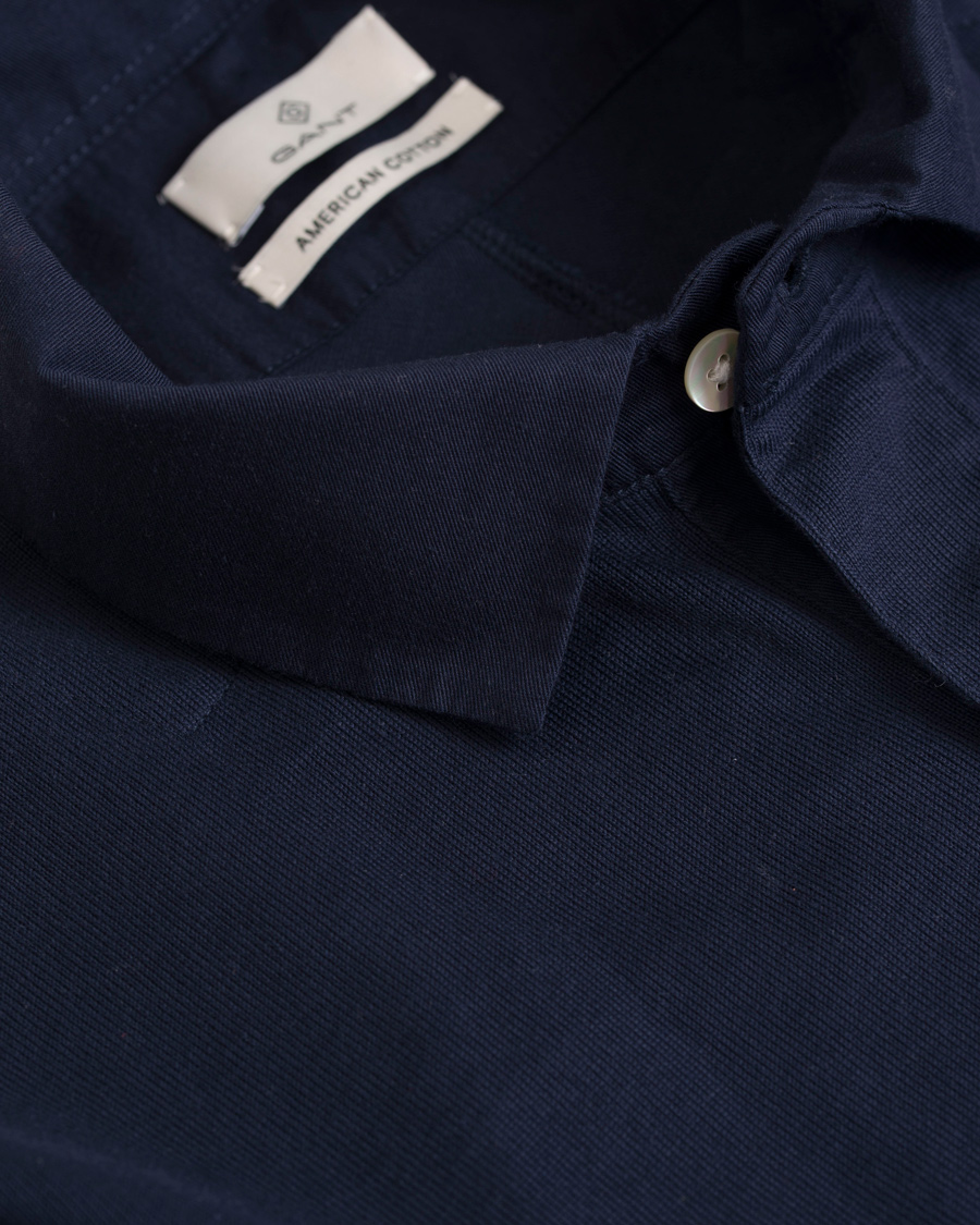 Heren | Truien | GANT Diamond G | Mercerized Rugby Top Marine
