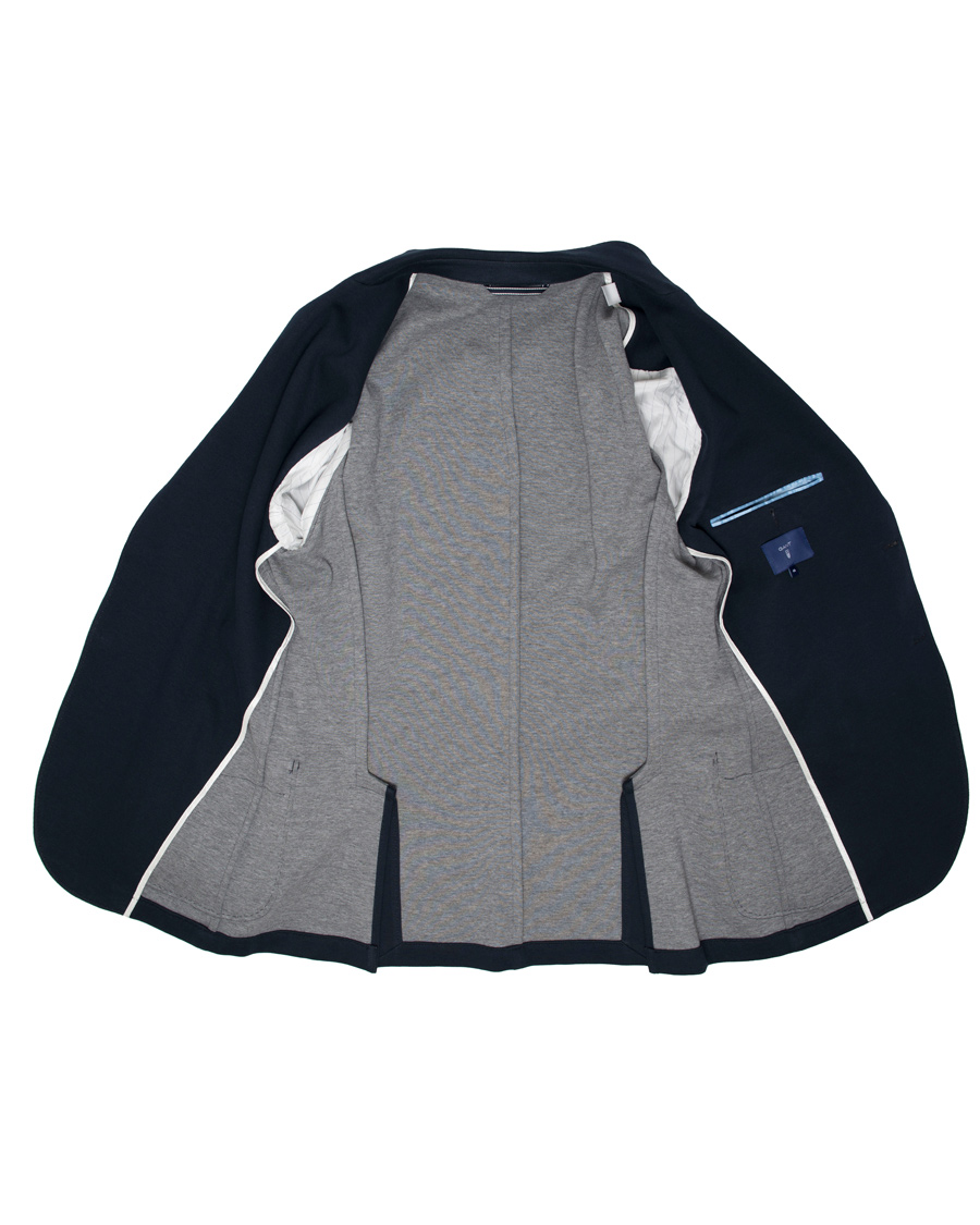 Heren | Blazers | GANT | Weekender Fit Cotton Pique Blazer Navy