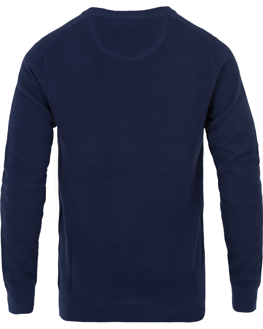 Homme | Pulls Et Tricots | GANT | Cotton Pique Crew Neck Blue