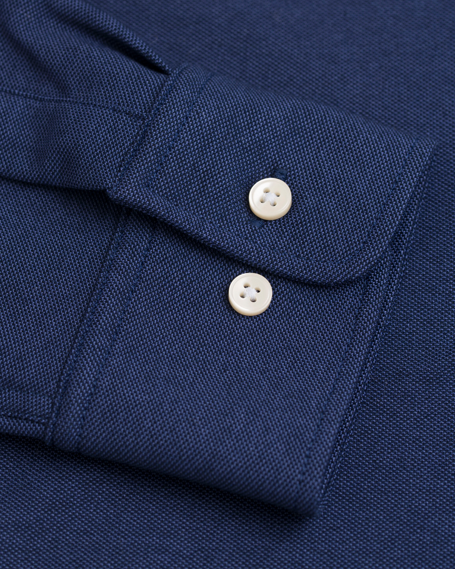 Heren | Overhemden | GANT | Fitted Body Tech Prep Pique Shirt Navy