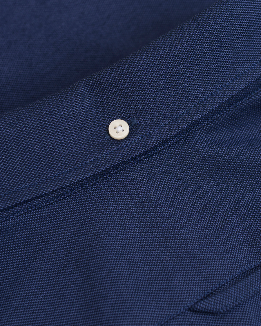 Heren | Overhemden | GANT | Fitted Body Tech Prep Pique Shirt Navy